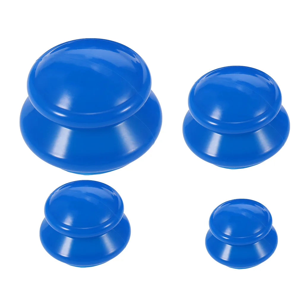4-Piece Silicone Cupping Set – Anti-Cellulite Body Massage