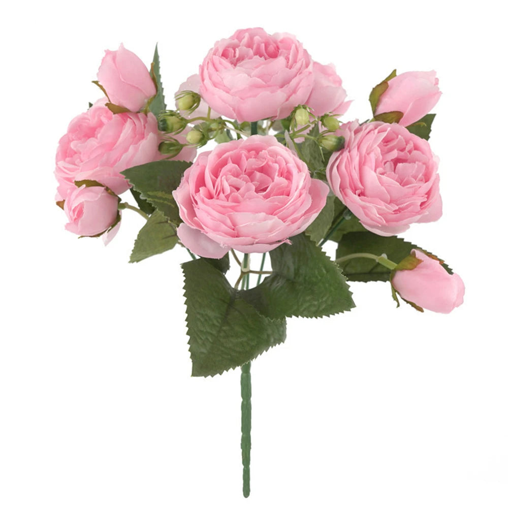 30cm Silk Peony Artificial Roses | Wedding & Home Decor