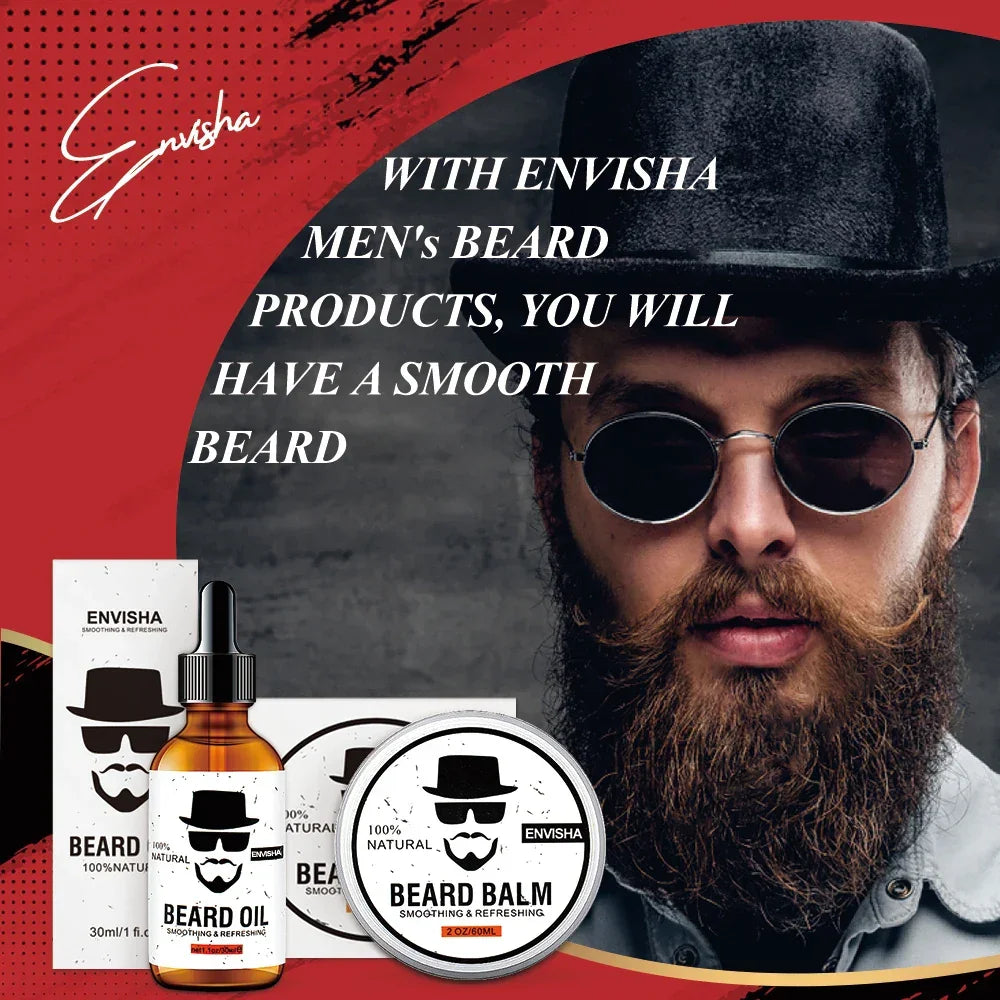 ENVISHA Beard Oil & Cream – Growth, Grooming & Moisturizing Peaceful Pleasures Health and Wellness