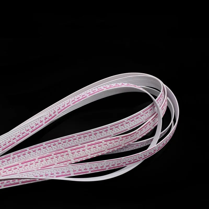 1 meter UL2468 Flat Ribbon Cable 26AWG LED Display Screen 2.54mm Red And White PVC Ribbon Cable 4P 5P 6P 7P 8P 9P 10P 12P Peaceful Pleasures Health and Wellness