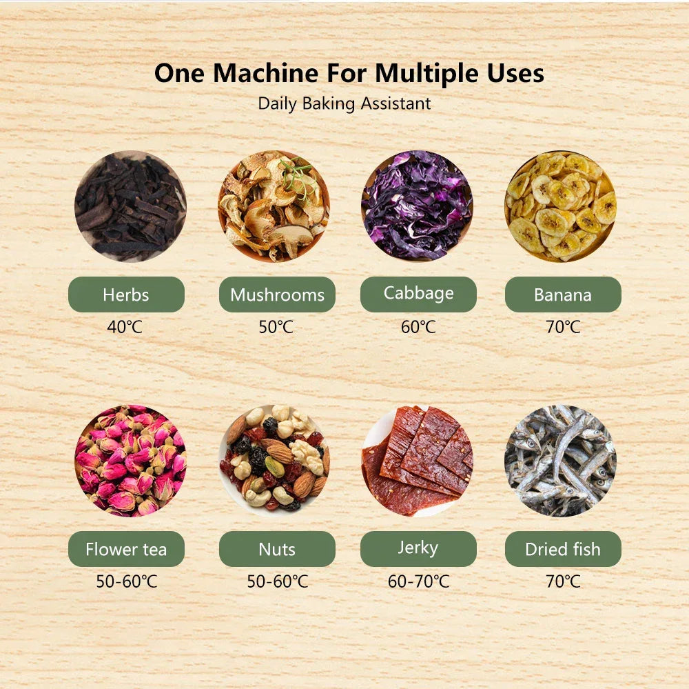 BioloMix Food Dehydrator – 5 BPA-Free Trays, Digital Timer & Temp Control Peaceful Pleasures Health and Wellness