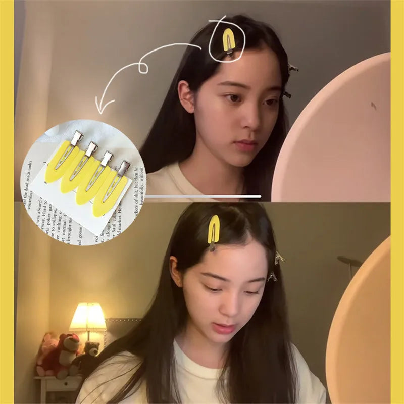 Seamless No-Crease Hair Clips for Bangs & Styling | 2/4 Pack