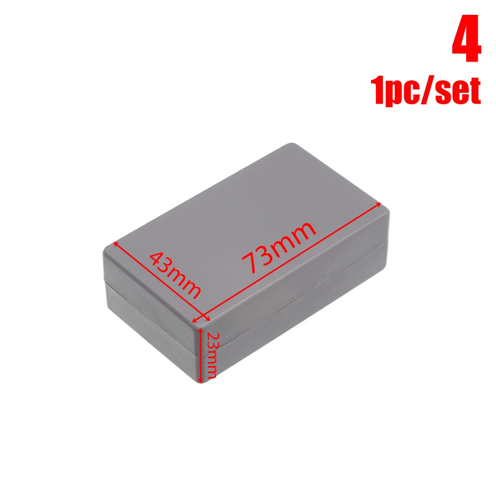 Waterproof ABS Plastic Project Box | Black Electronic Enclosure