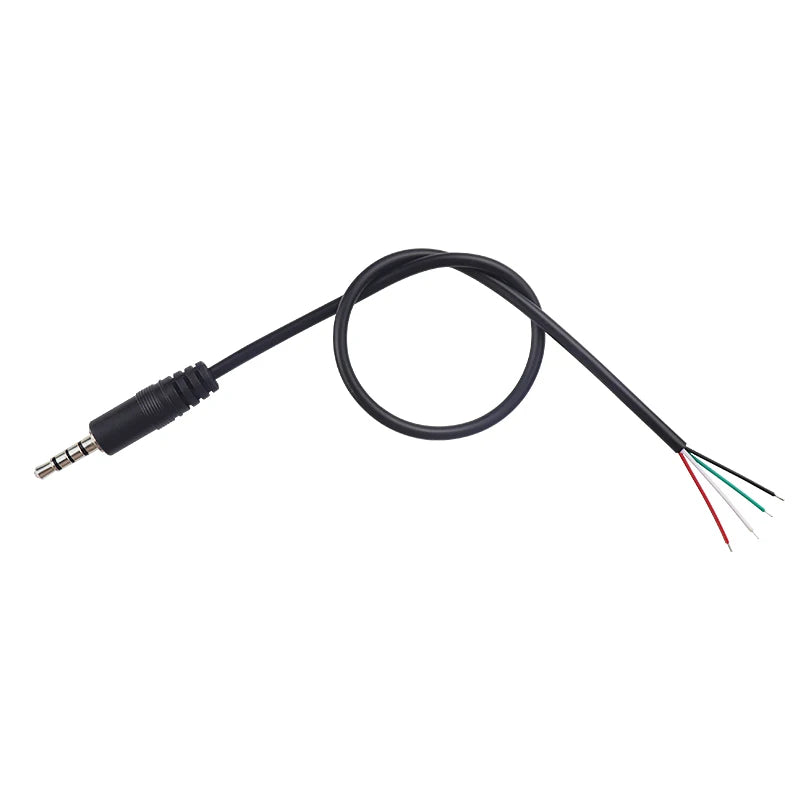 1/2/5/10Pcs 3.5mm Audio Cable Connector 3 4 Pole Mono Stereo Male Plug Female Jack Extension Wire AUX Headphone DIY Repair 30cm Peaceful Pleasures Health and Wellness