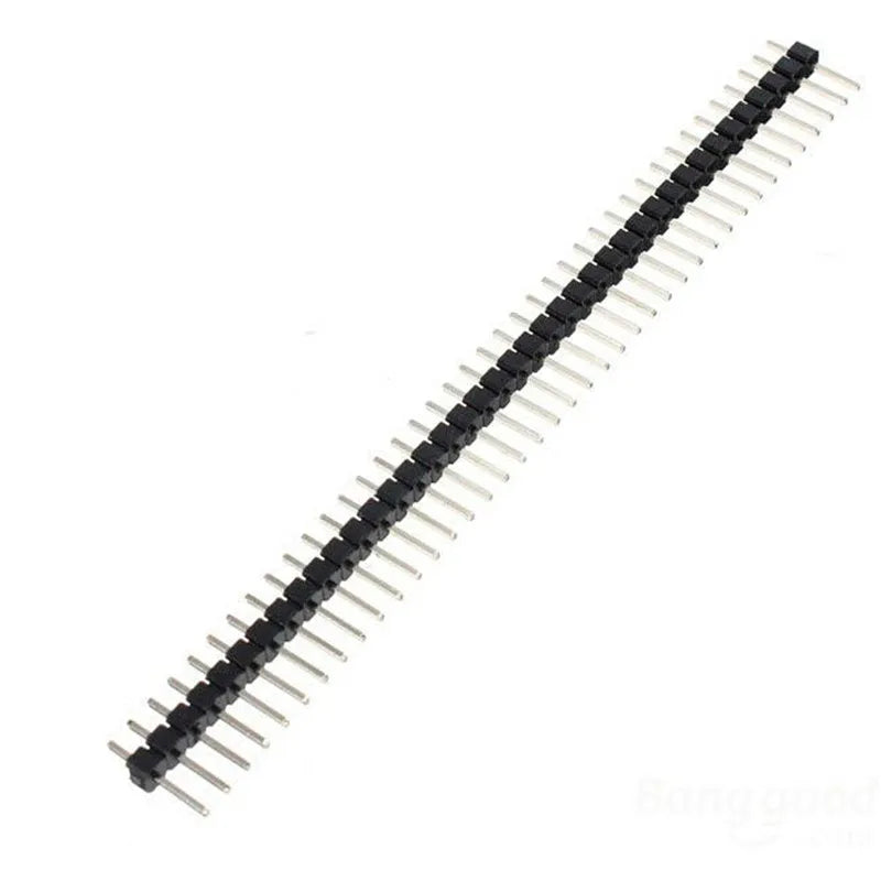 100PCS 40Pin 2.54mm Copper Single Row Straight Male Pin Header Strip PBC Ardunio High quality Peaceful Pleasures Health and Wellness