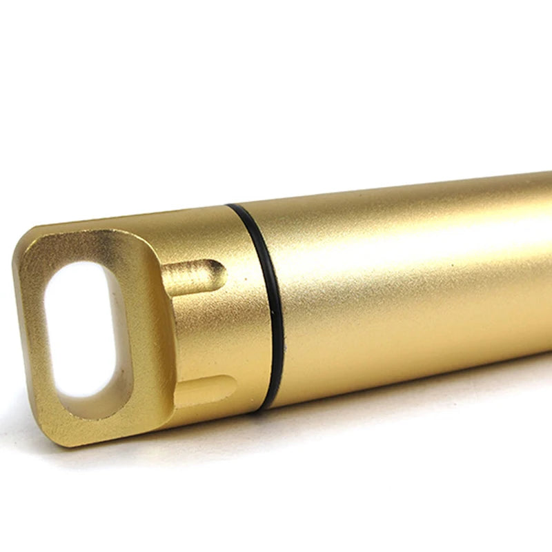 Portable Waterproof Capsule Seal Bottle Aluminum Alloy Outdoor Survival Pill Box Multifunctional Container Outdoor Tools Peaceful Pleasures Health and Wellness