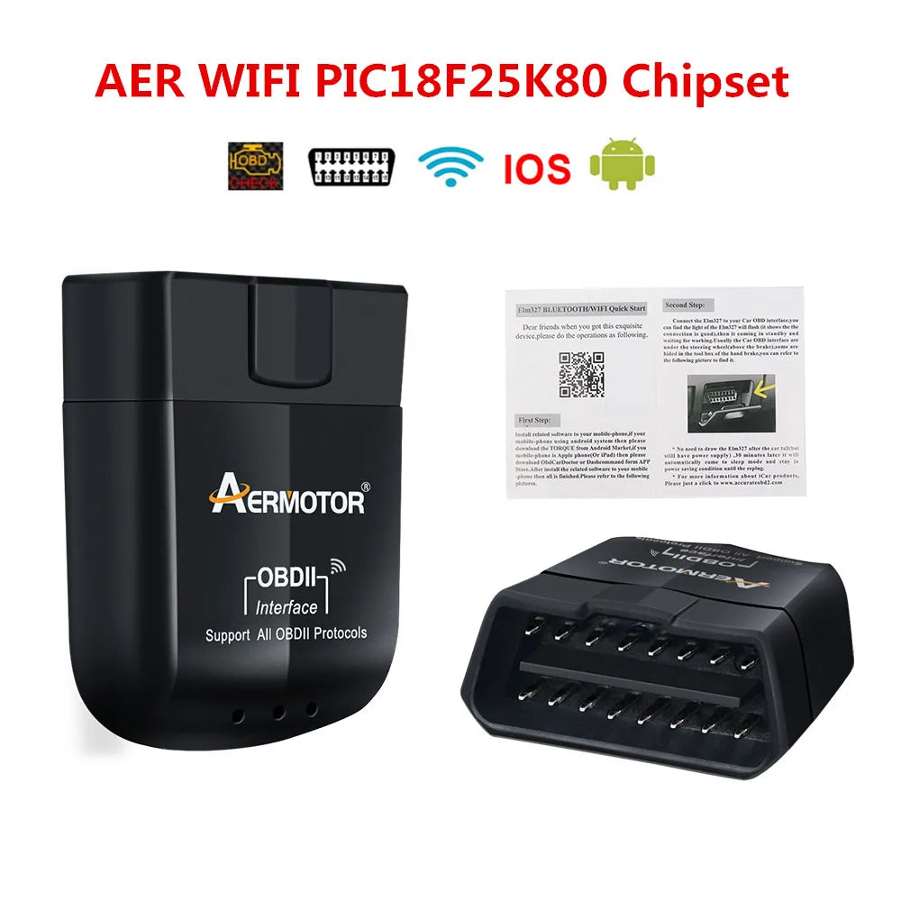 ELM327 OBD2 Bluetooth & WiFi Car Diagnostic Scanner V1.5