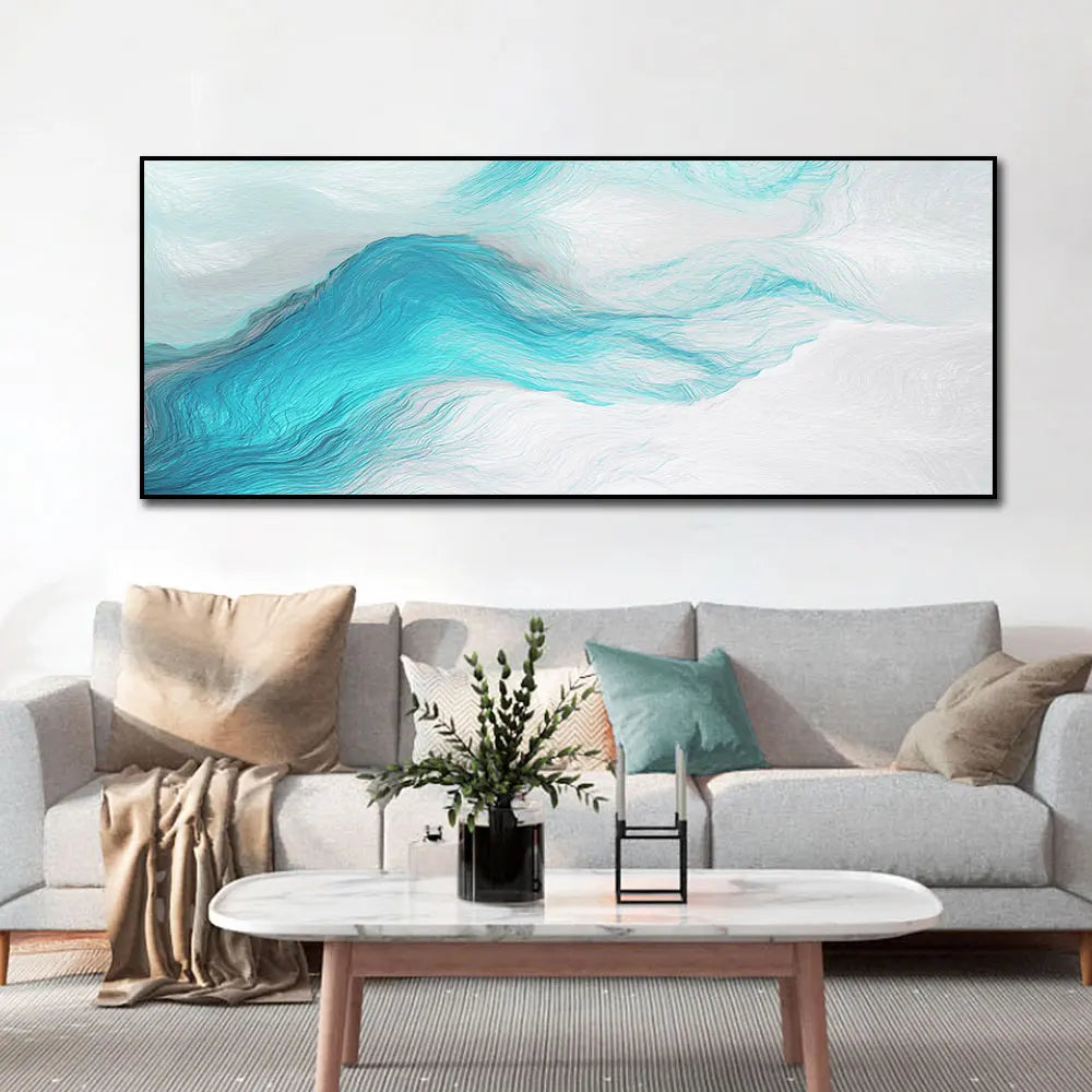 Abstract Landscape Oil Painting Posters and Prints Wall Art Canvas Painting Trees and Lakes Pictures for Living Room No Frame Peaceful Pleasures Health and Wellness 20x60cm No Frame PC 17873