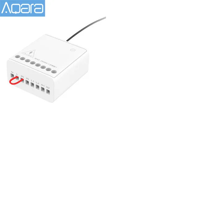 Aqara Two-way Control Module Zigbee Wireless Relay Switch Controller Smart Timer 2 Channels Work With Xiaomi Mi Home Homekit APP Peaceful Pleasures Health and Wellness 1pcs China Mainland