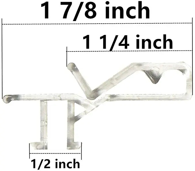 Valance Clips Hidden1 7/8inch Clear Color for Faux and Real Wood Window Blinds Peaceful Pleasures Health and Wellness