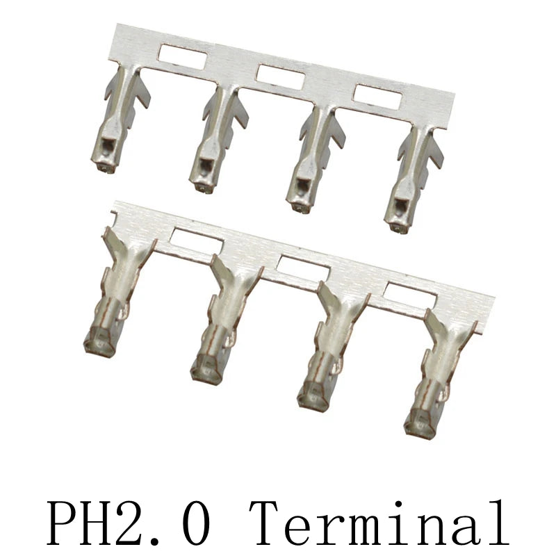 100pcs Line Pressing Terminal Reed XH2.54 PH2.0 CH3.96 VH3.96 KF2510 Dupont SM ZH1.5 JST1.25 SH1.0 Strip Metal Needle Peaceful Pleasures Health and Wellness PH2.0mm Female