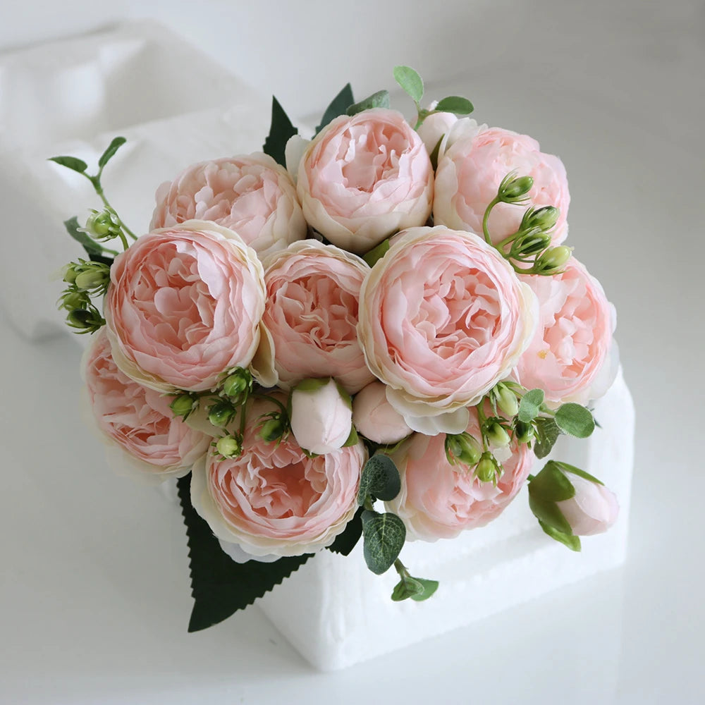 30cm Silk Peony Artificial Flowers | Wedding & Home Décor