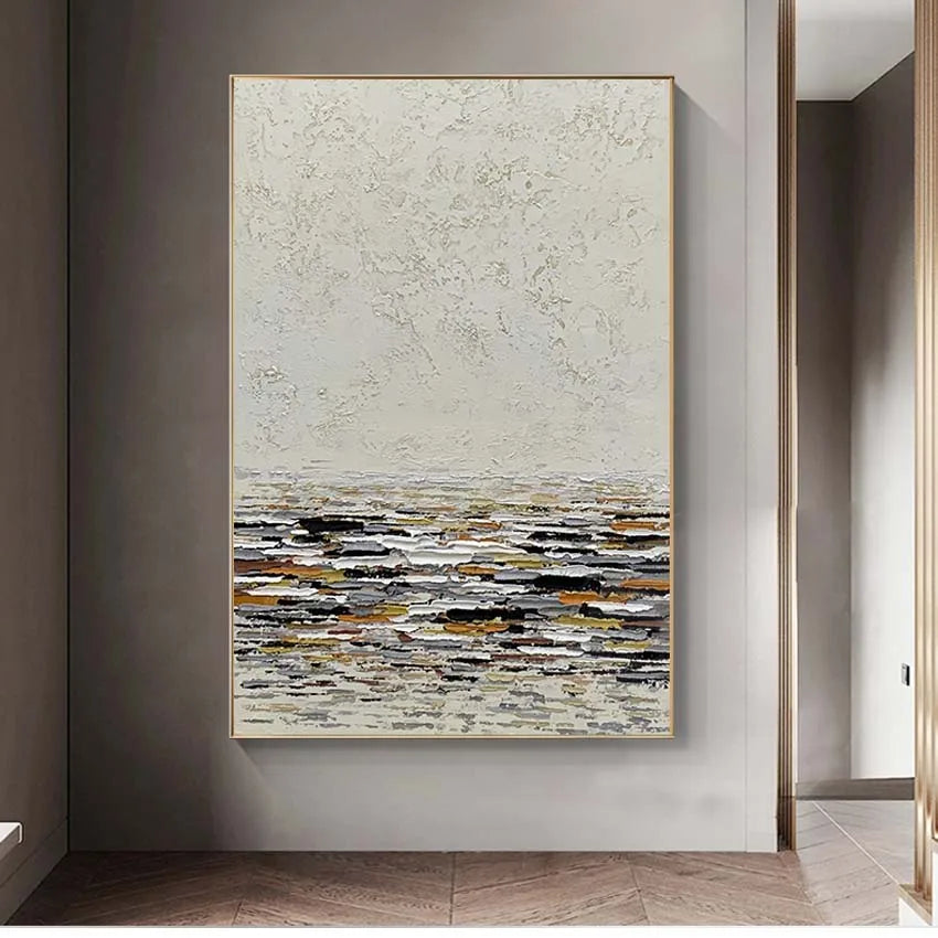 European American abstract painting wall decoration handmade oil painting canvas acrylic painting living room hotel decoration Peaceful Pleasures Health and Wellness