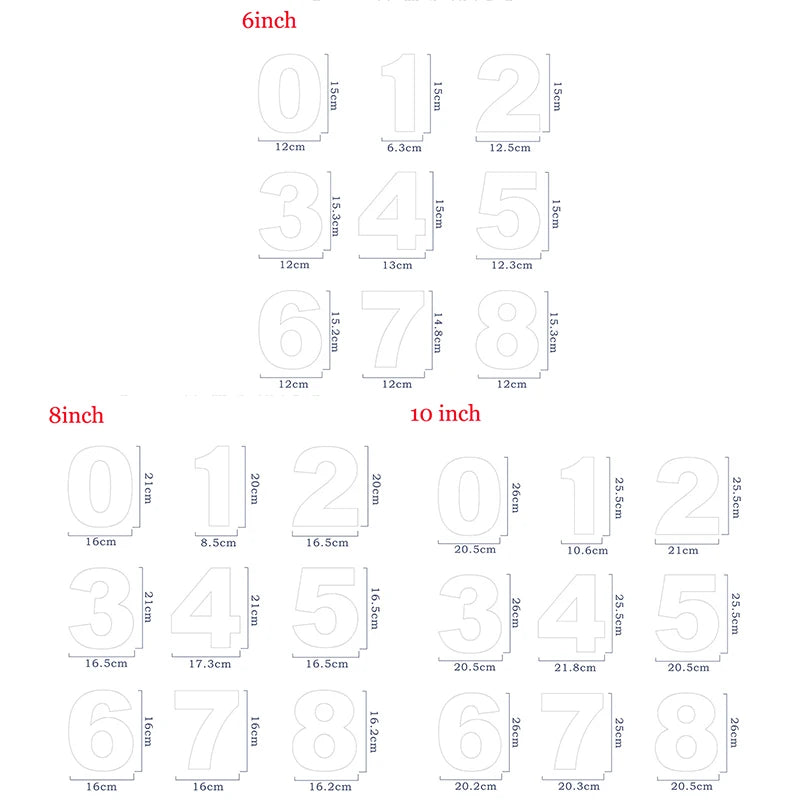 9PCS/SET Molds for Cakes Plastic Alphabet Number Cake Molds Mould Cake Decorating Fondant Tools Wedding Birthday Baking Cake Peaceful Pleasures Health and Wellness