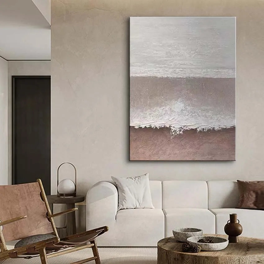 Customized Pure Handmade Canvas Oil Painting Home Decoration Art Sea View Mural Living Room Bedroom Restaurant Hanging Poster Peaceful Pleasures Health and Wellness