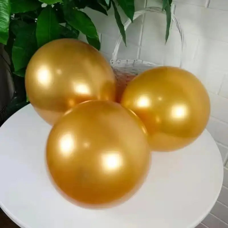 Chrome Metallic Latex Party Balloons – 20 or 50 Pack