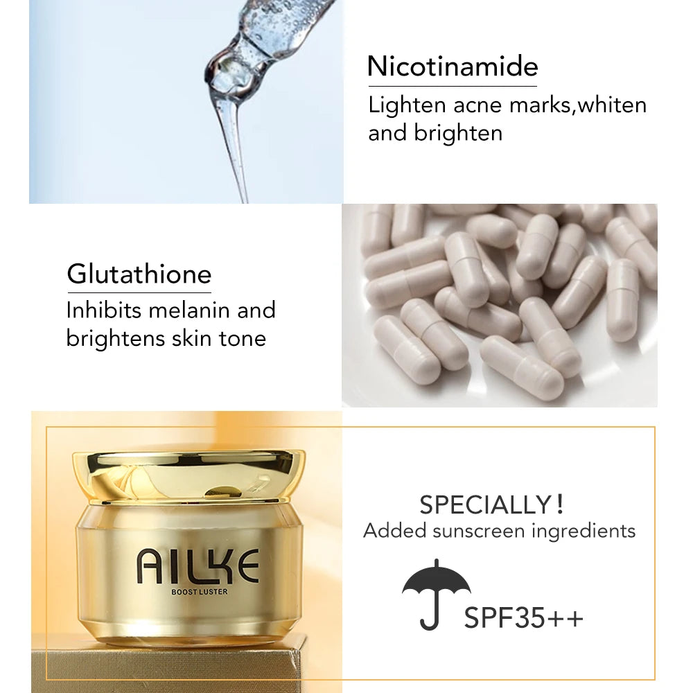 AILKE Glutathione & Niacinamide Brightening Face Cream Set