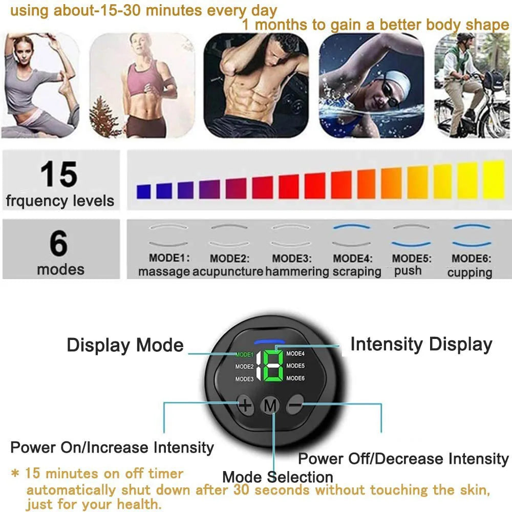 EMS ABS Stimulator Belt – Electric Muscle Toning Trainer