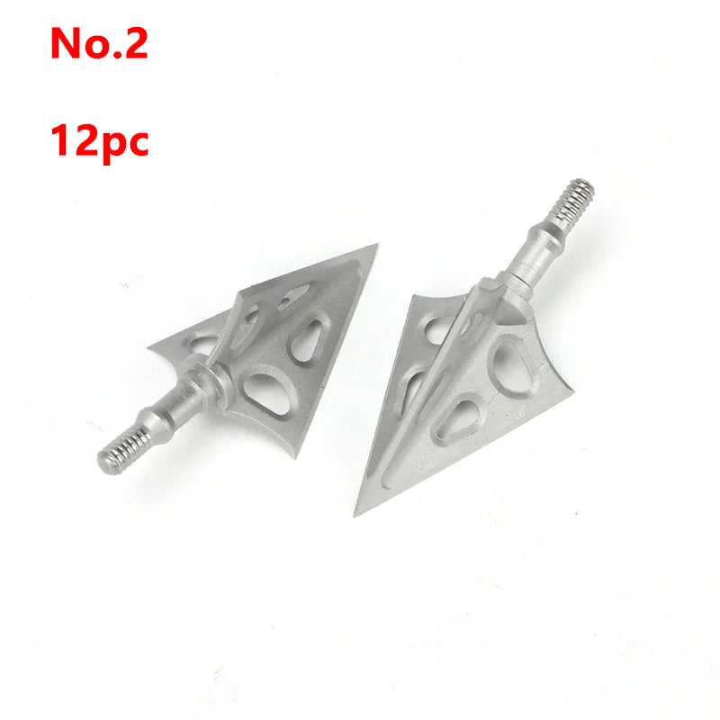 Archery Arrowheads Shooting Hunting Broadhead Points 100Grain 3-Blade