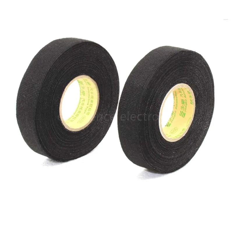 1PCS Heat-resistant Adhesive Cloth Fabric Tape For Car Auto Cable Harness Wiring Loom Protection Width 9/19/25/32MM Length 15M Peaceful Pleasures Health and Wellness
