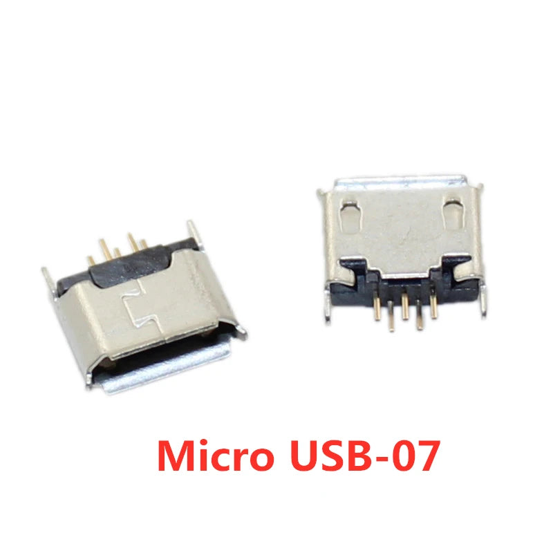 10pcs/Lot Micro USB 5 Pin SMT Socket Connector Type B Female Placement SMD DIP USB Charging Connectors Peaceful Pleasures Health and Wellness micro usb-7 10PCS