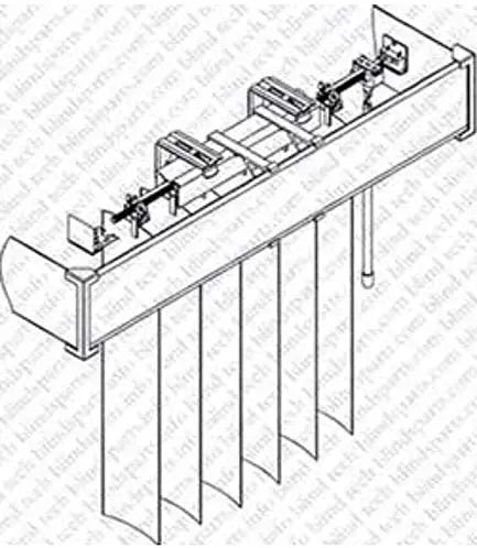 Vertical Blind Valance Corners 4-Pack 3.5" Clear Plastic L-Shape