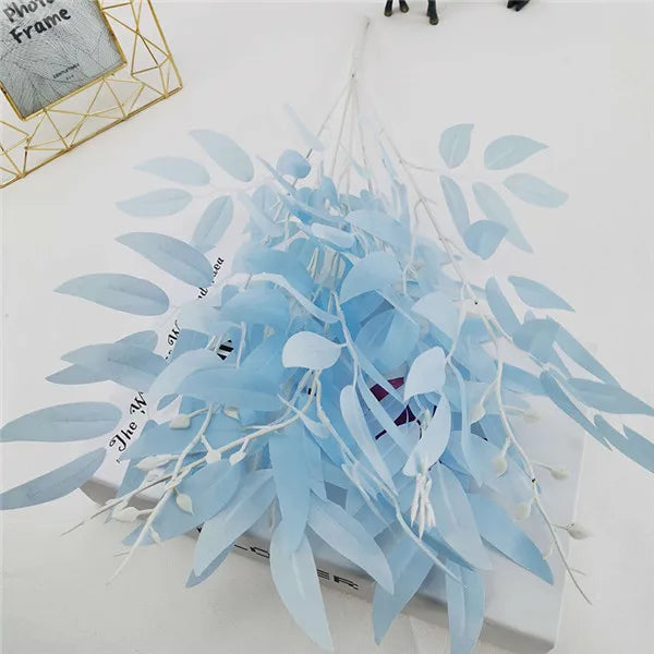YO CHO Artificial Willow Leaf Silk Bouquet | Wedding Home Décor