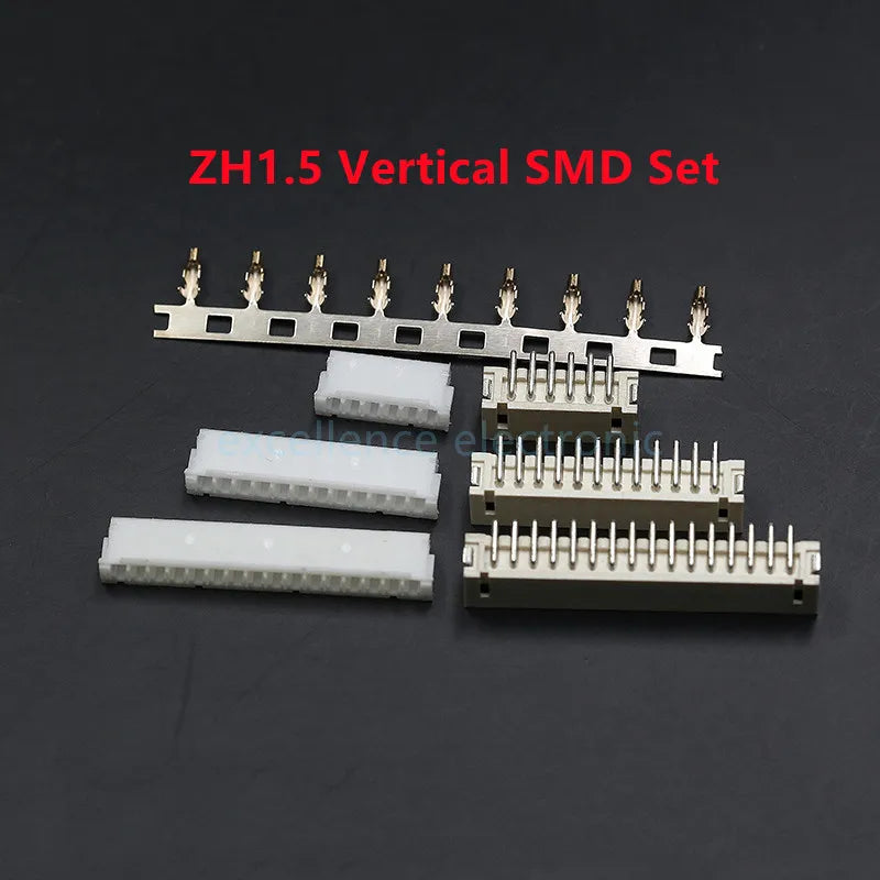 10sets SH1.0 JST1.25 PH2.0 XH2.54 SH/JST/ZH/PH/XH Horizontal / Vertical SMD Pin Header + Housing + Terminal Set 2.54mm Peaceful Pleasures Health and Wellness