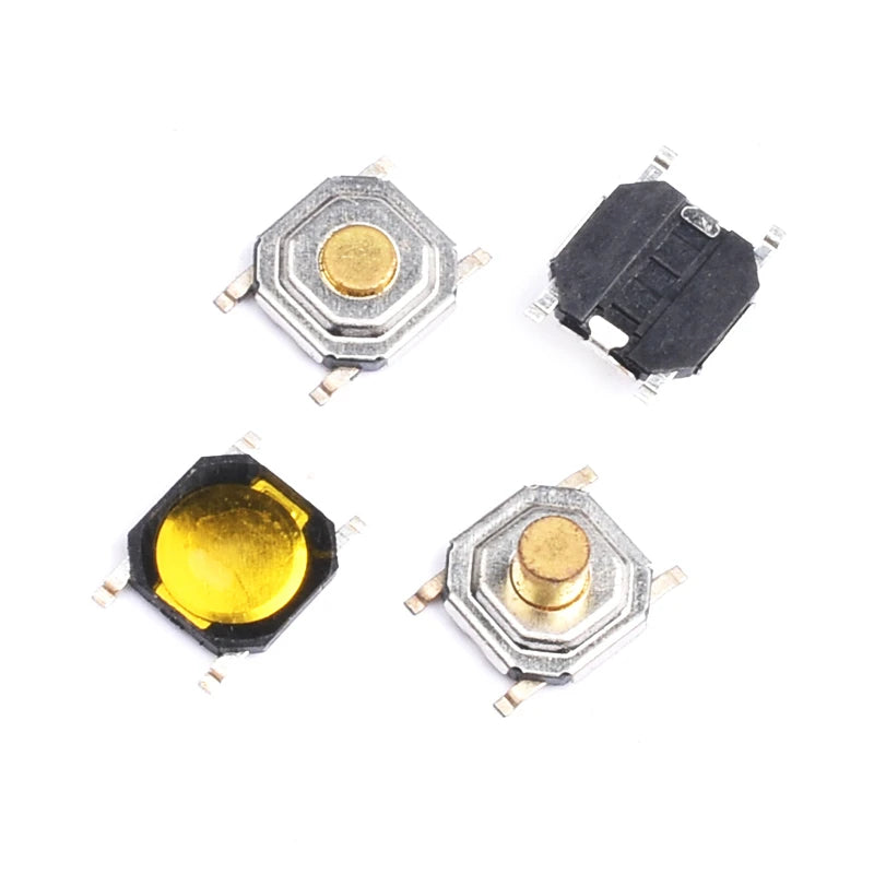 50PCS Tact Switch Silicone Button Micro Switch 3*4*2mm 3x6x4.3mm 2Pin 3x6x2.5mm 4*4*1.5mm SMD 4 Feet Peaceful Pleasures Health and Wellness