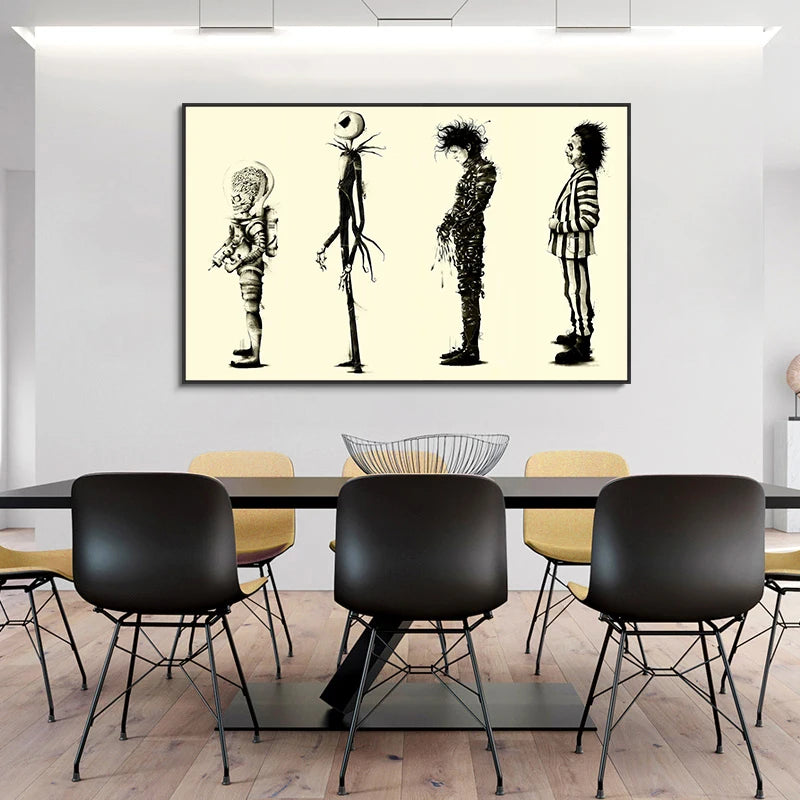 Edward Scissorhands Tim Burton Canvas Wall Art Print