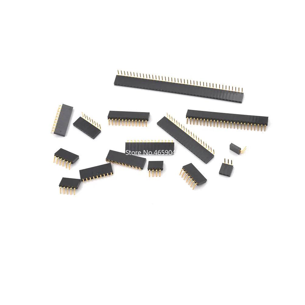 10pcs 2.54mm Single Row Female 90D PH8.5 Right Angle Pin Header Socket 1*2/3/4/5/6/7/8/9/10/20/40Pin Connector For Arduino Peaceful Pleasures Health and Wellness
