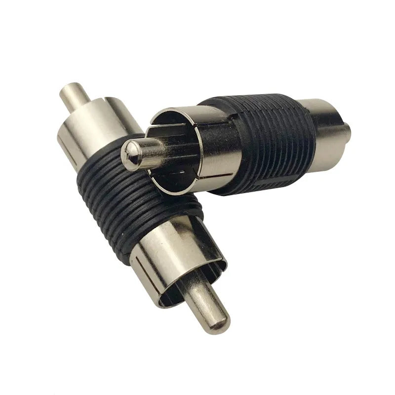 5pcs RCA Male To Male Coupler Female To Female Adapter AV Cable Plug Video Audio CCTV Extension Connector Peaceful Pleasures Health and Wellness RCA male to male