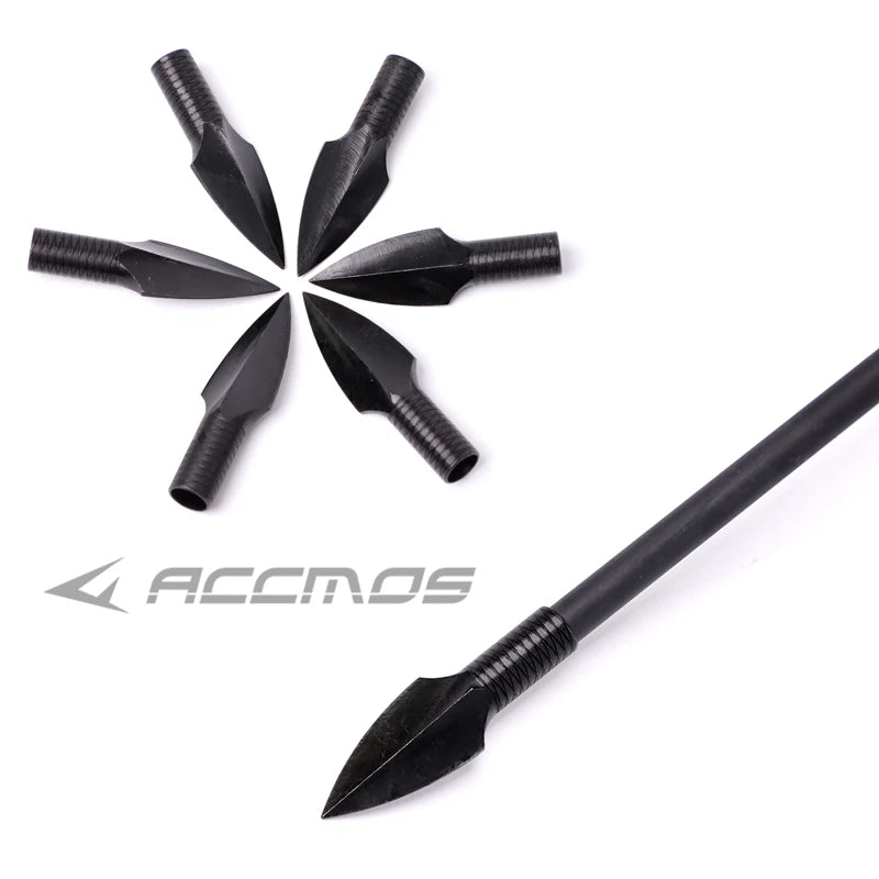 6 12 Tips 185 230gn Arrow Heads Archery ID8mm DIY Hunting Metals