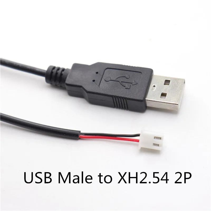 0.3m 5V USB Power Supply Cable To XH2.54 PH2.0 Dupont 2P 4P Charger Charging Cord Extension Connector DIY Peaceful Pleasures Health and Wellness USB to XH2.54 2P