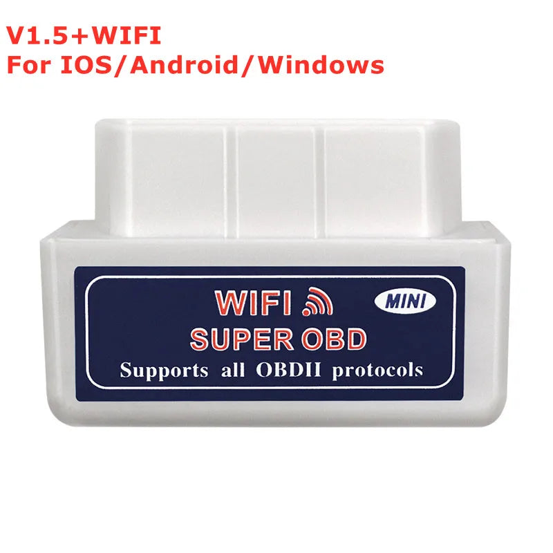 ELM327 V1.5 Bluetooth WiFi OBD2 Scanner – iOS, Android & PC