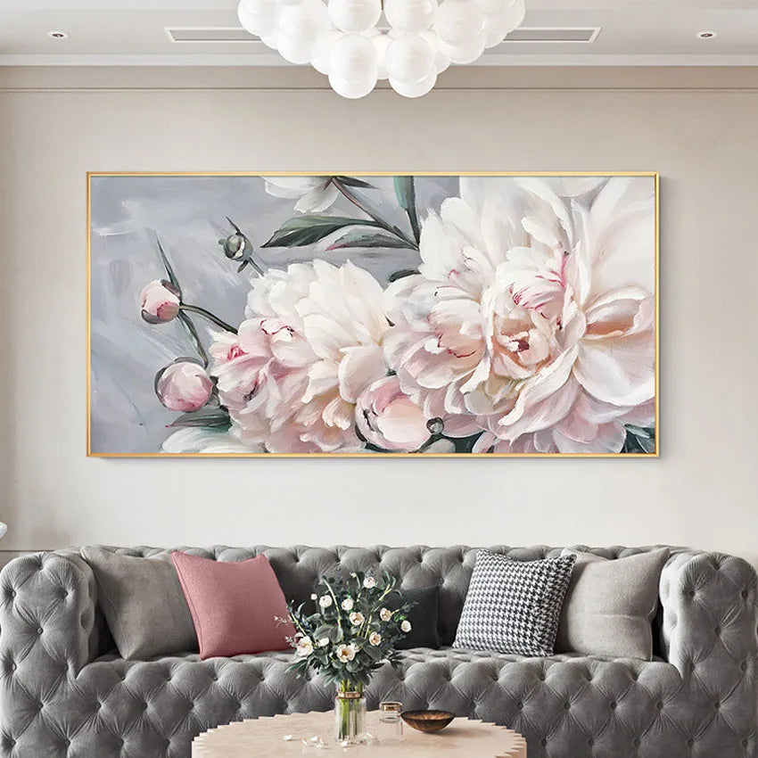High quality 100% handmade frameless canvas oil painting wall art flowers are suitable for hanging in the hotel dining room etc Peaceful Pleasures Health and Wellness