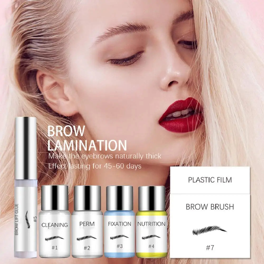 Professional Lash And Brow Lamination Kit Supplies With Brush Eyebrow Lifting Perming Cream Brow Wrap Semi Permanent Keratina Peaceful Pleasures Health and Wellness