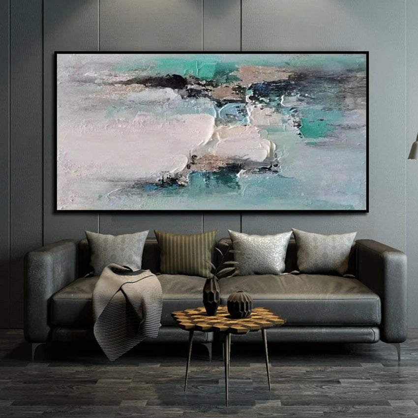 Oil Painting On Canvas Handmade Abstract Home Decor Salon Art Hanging Poster Living Room Bedroom Restaurant Sofa Interior Mural Peaceful Pleasures Health and Wellness