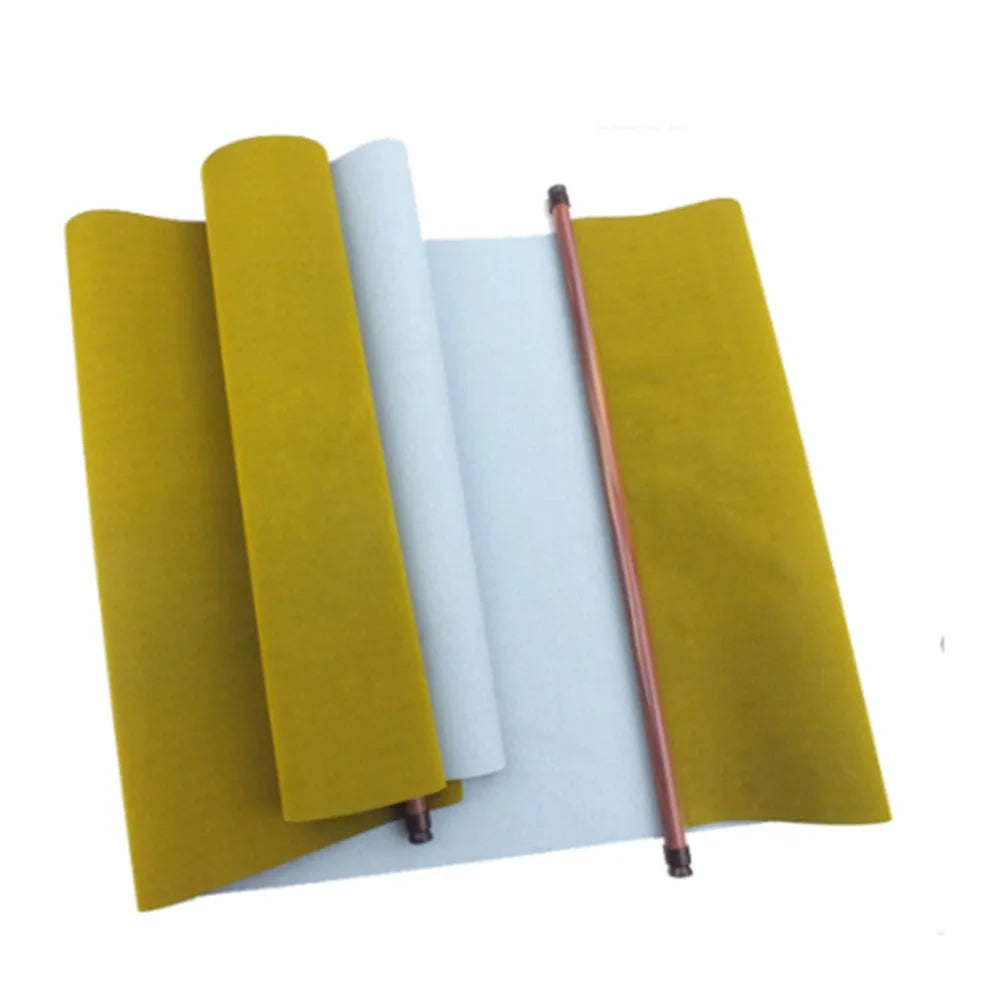 Reusable Chinese Magic Cloth Water Paper Calligraphy Fabric Book Water Writing Scroll Cloth Paper Writing Painting Peaceful Pleasures Health and Wellness