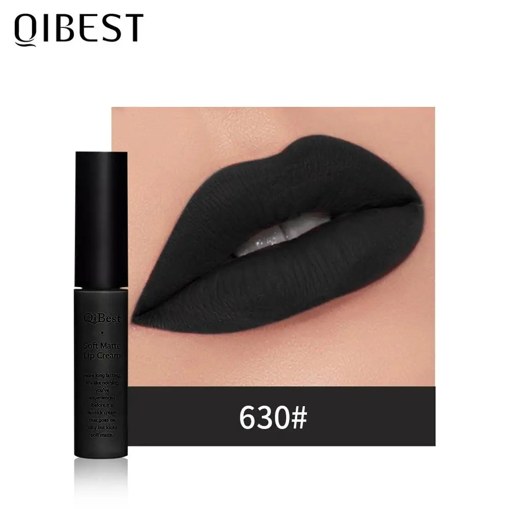 QIBEST Matte Lip Gloss Lip Makeup 34 Colors Velet Nude Waterproof Lipgloss Matte Lipstick Liquid Lipstick Long lasting Lip Tint Peaceful Pleasures Health and Wellness 30