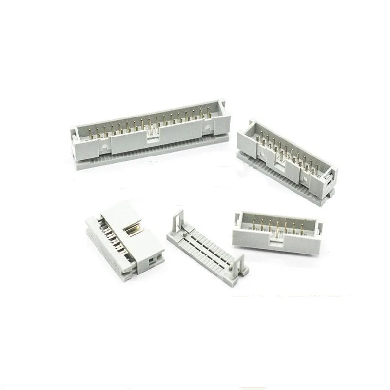 5pcs 2.54MM IDC Type Box Header Male Headers 10/14/16/18/20/30/34/40/50 PIN Connector for 1.27mm Pitch Flat Cable Peaceful Pleasures Health and Wellness No fixed frame 2x15 30P