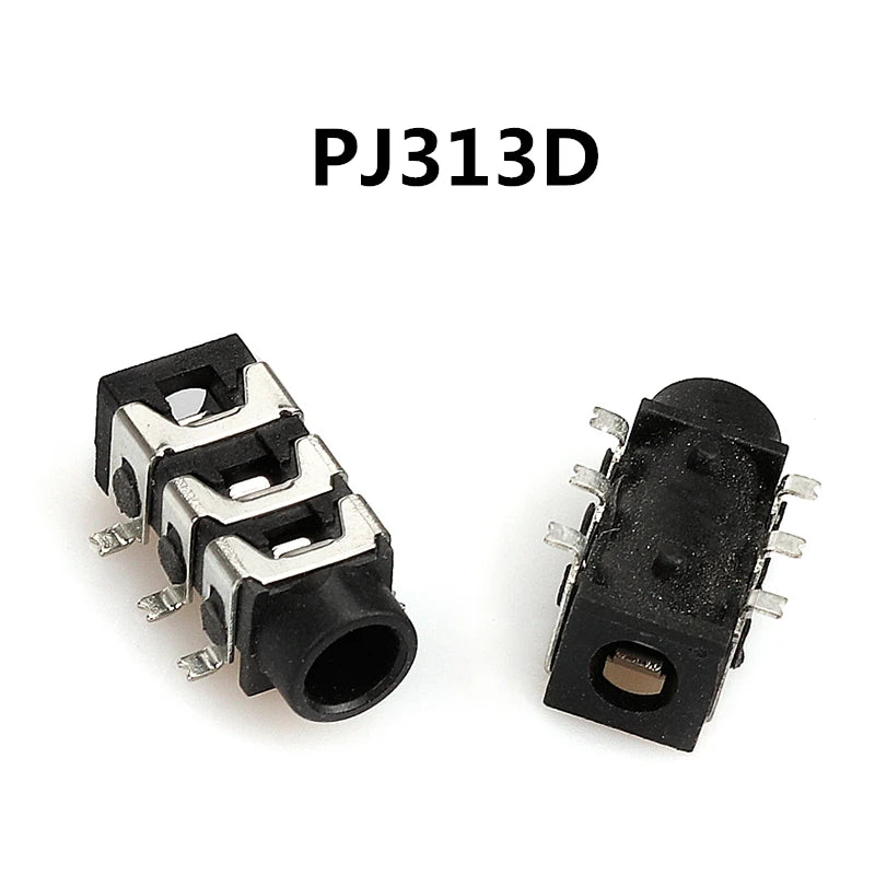 10pcs Headphone Jack 3.5mm PJ PJ313 PJ320 PJ325 PJ326 PJ327 PJ358 PJ392 PJ342 Audio and Video Female Dual Channel Stereo Jack Peaceful Pleasures Health and Wellness PJ-313D
