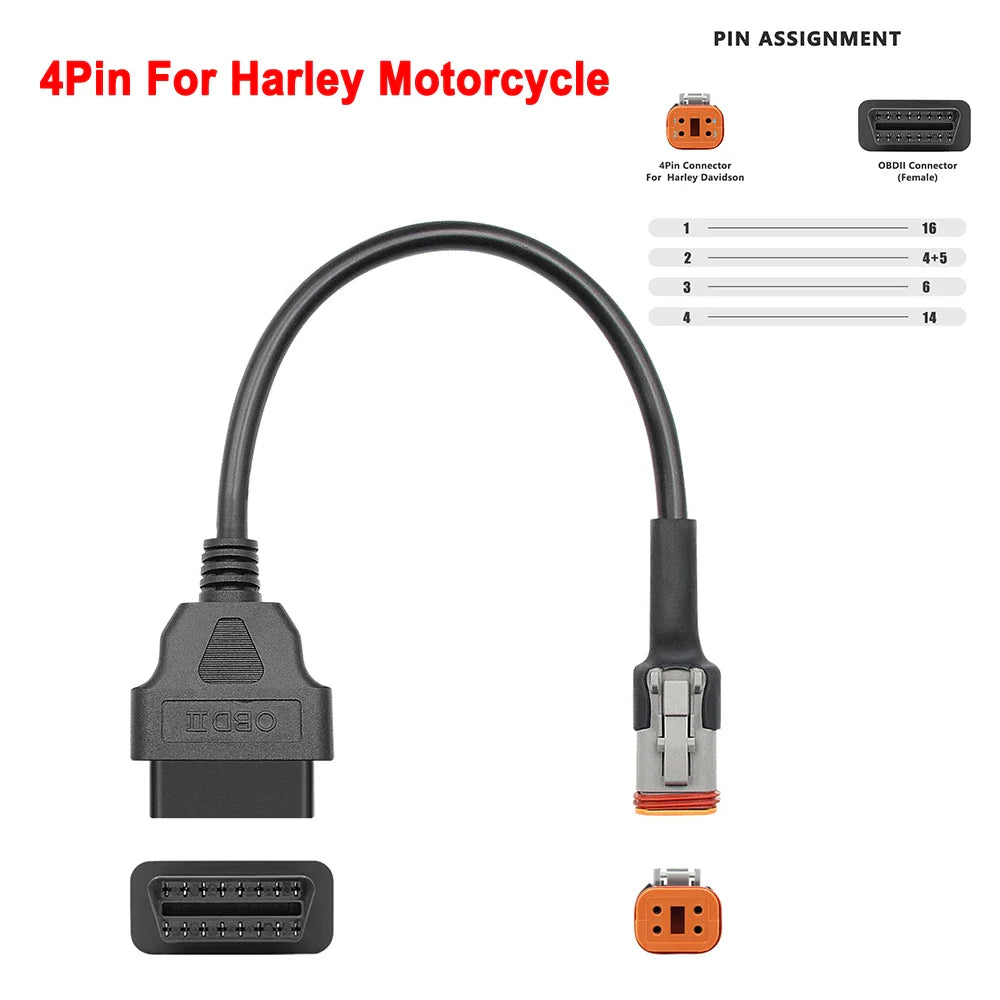 Motorcycle OBD2 Extension Cable – KTM Yamaha Honda Suzuki Ducati
