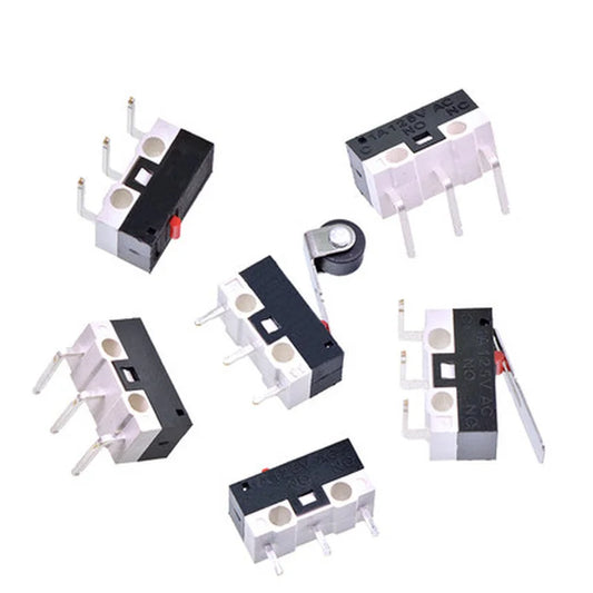 5Pcs Micro Limit Switch Momentary Push Button Switch 1A 125V AC Mouse Switch 3Pins Long Handle Roller Lever Arm SPDT 12*6*6mm Peaceful Pleasures Health and Wellness