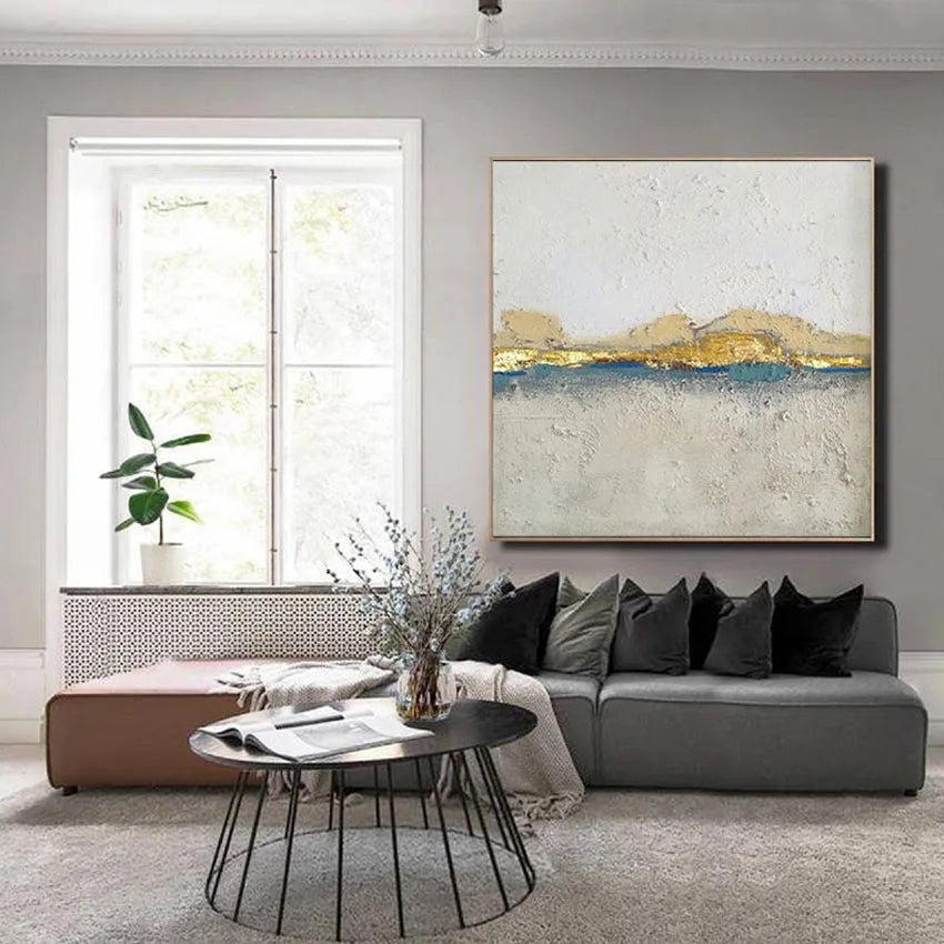 Abstract Poster Frameless 100%Handmade Canvas Oil Painting Acrylic Color Modern Popular Home Hotel Interior Wall Art Decoration Peaceful Pleasures Health and Wellness
