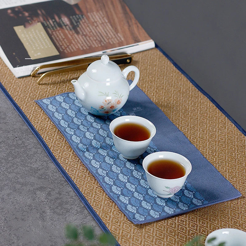 Kung Fu Tea Towel – Absorbent Cotton Suede Cloth | 30x15cm