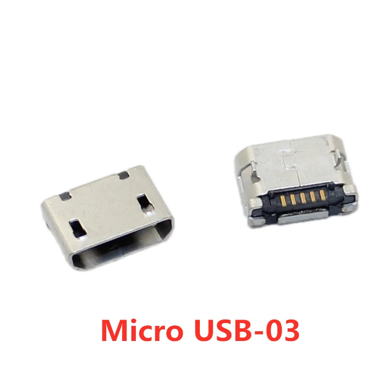 10pcs/Lot Micro USB 5 Pin SMT Socket Connector Type B Female Placement SMD DIP USB Charging Connectors Peaceful Pleasures Health and Wellness micro usb-3 10PCS