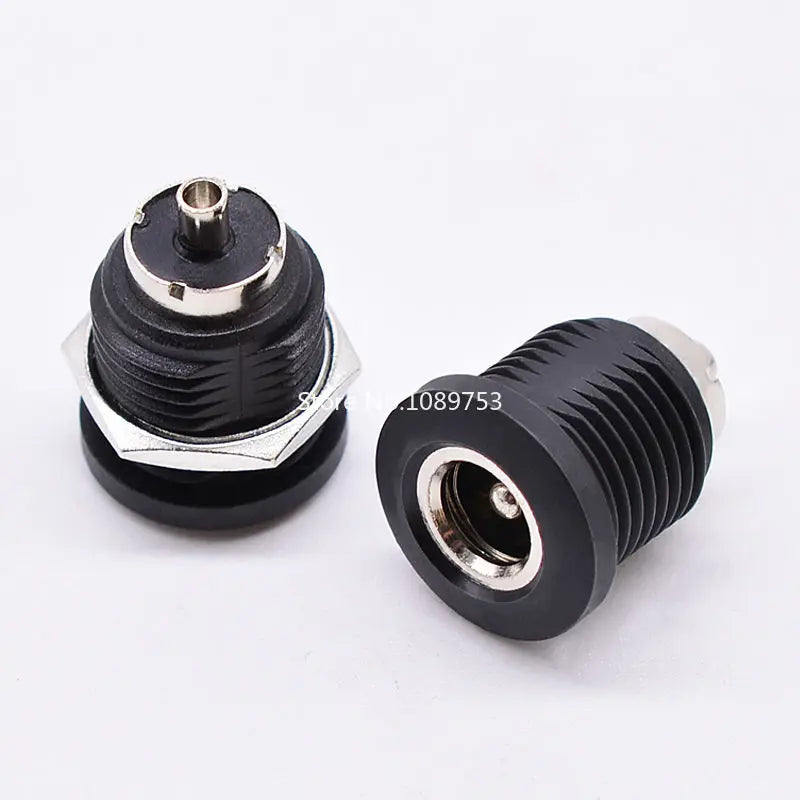10Pcs DC Large Current Charging Jack 5.5x2.5mm / 5.5x2.1mm Female Panel Mount Connector 5.5x2.5/2.1mm Socket Connector Peaceful Pleasures Health and Wellness