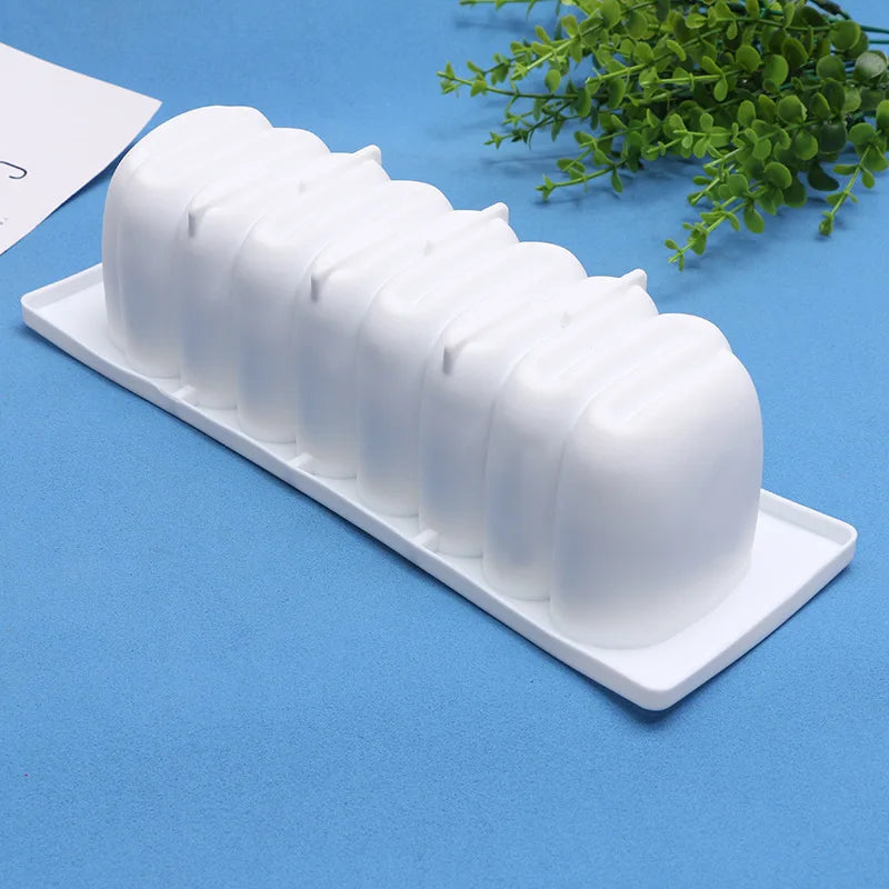Cake Pan Tray Rectangle Shape Silicone Cake Mold Caterpillar Shape Mousse Cake Baking Silicone Forms Baking Decorating Tools Peaceful Pleasures Health and Wellness