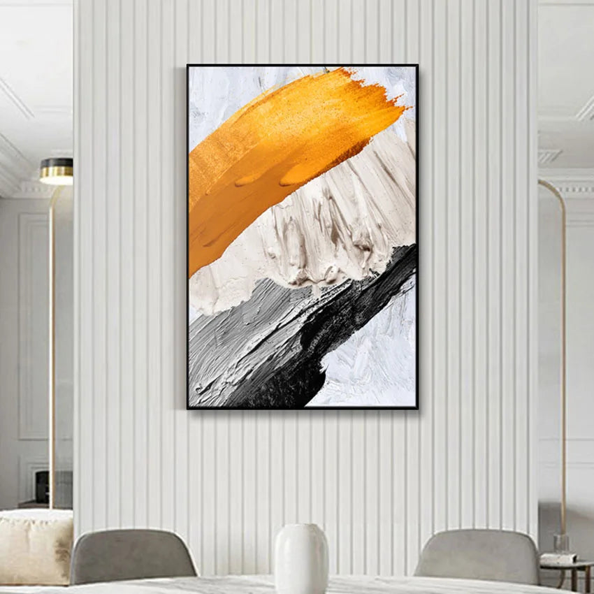 Exquisite Modern Art Pictures Wall Decoration 100% Handmade Canvas Oil Painting Living Room Hotel Restaurant Hanging Painting Peaceful Pleasures Health and Wellness